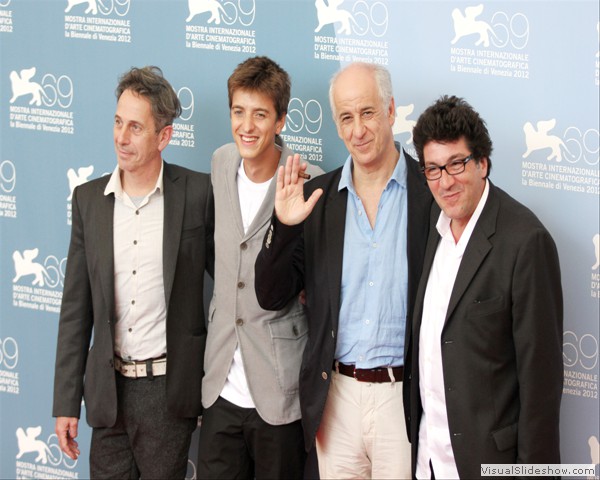 (L-R) Alfredo Castro, Fabrizio Falco, Toni Servillo e Ciprì